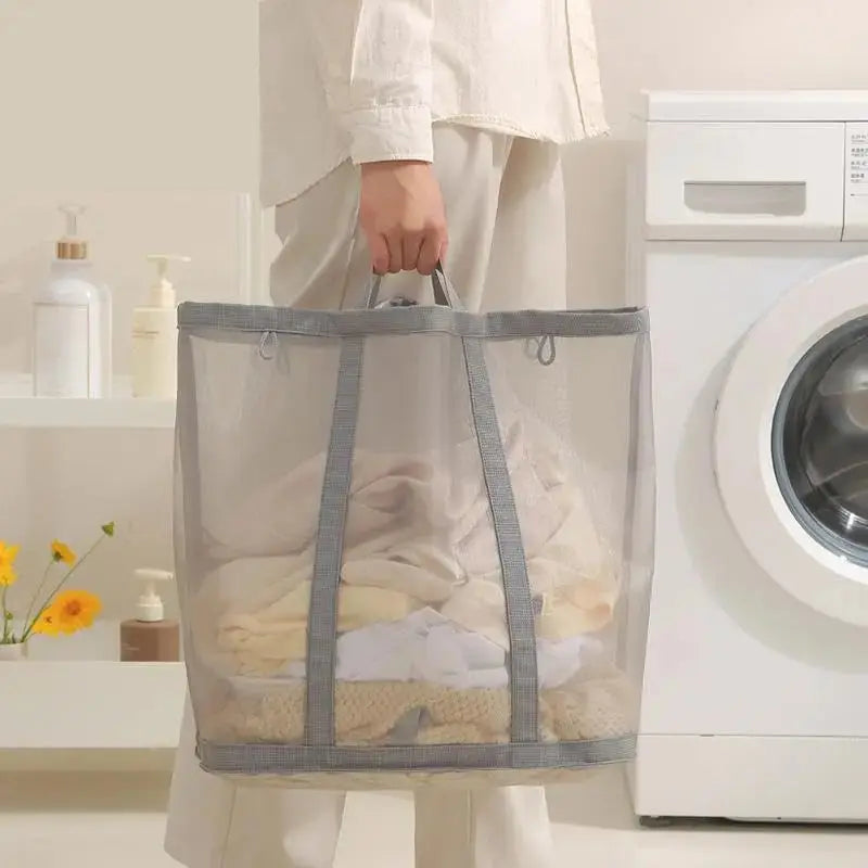 Goodinary® Foldable Mesh Laundry Basket with Handles - Goodinary