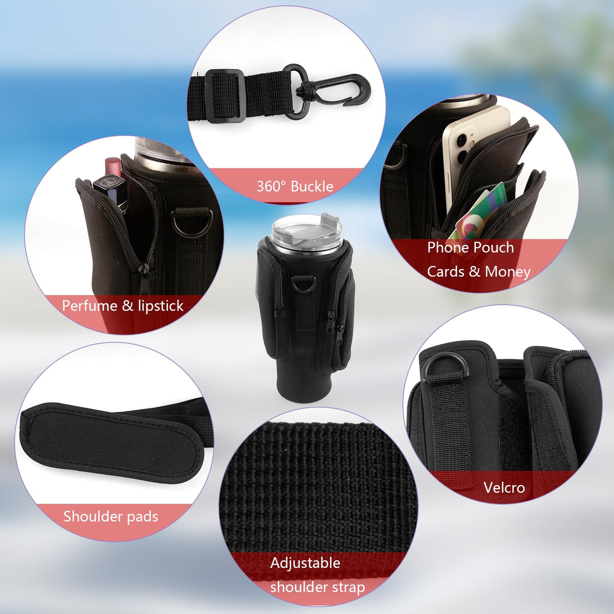 Goodinary® Crossbody Tumbler Carrier
