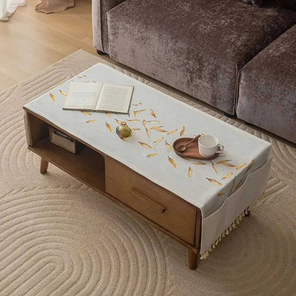 Goodinary® Coffee Table Cover with Pockets - Goodinary