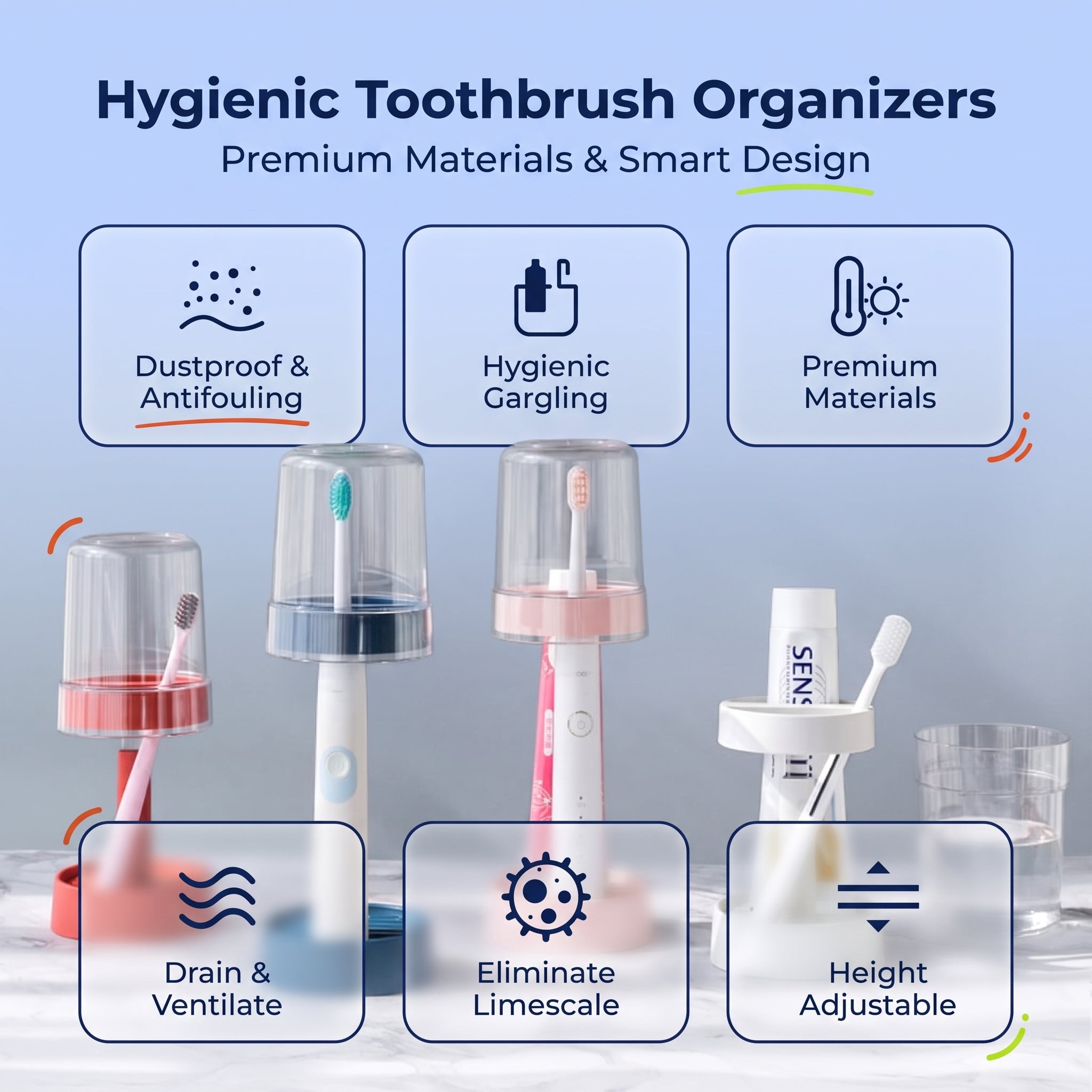 Goodinary® Toothbrush Holder Set