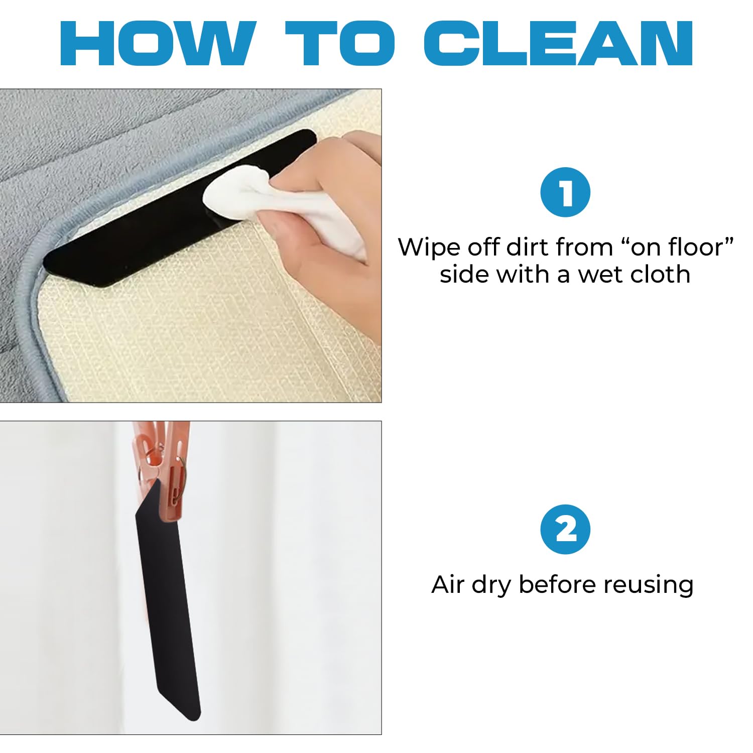 Goodinary® Non Slip Rug Grips (8pcs)