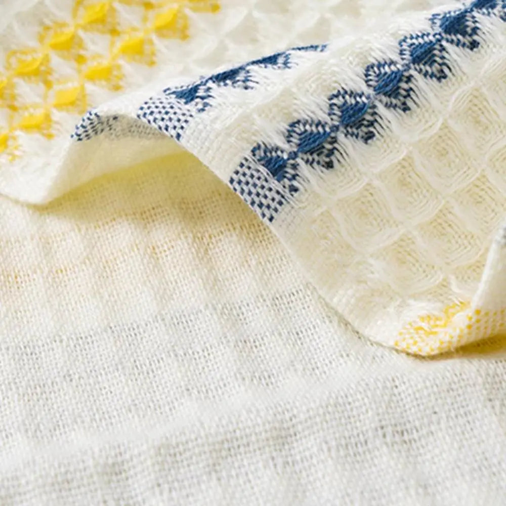 Goodinary® Cotton Honeycomb Waffle Soft Bath Towel (2Pcs) - Goodinary