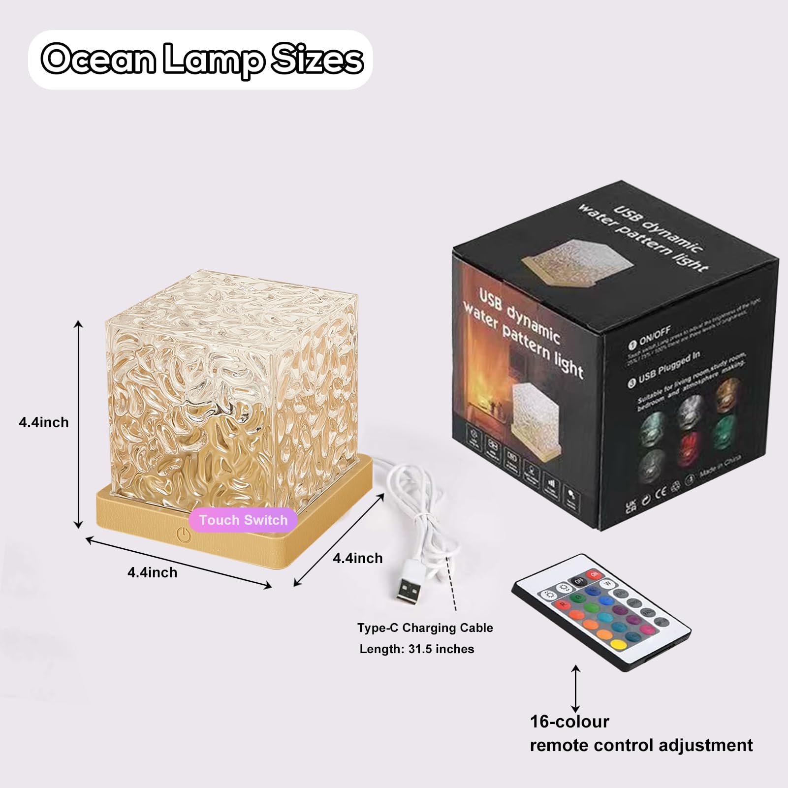Goodinary® Ocean Wave LED Cube Lamp