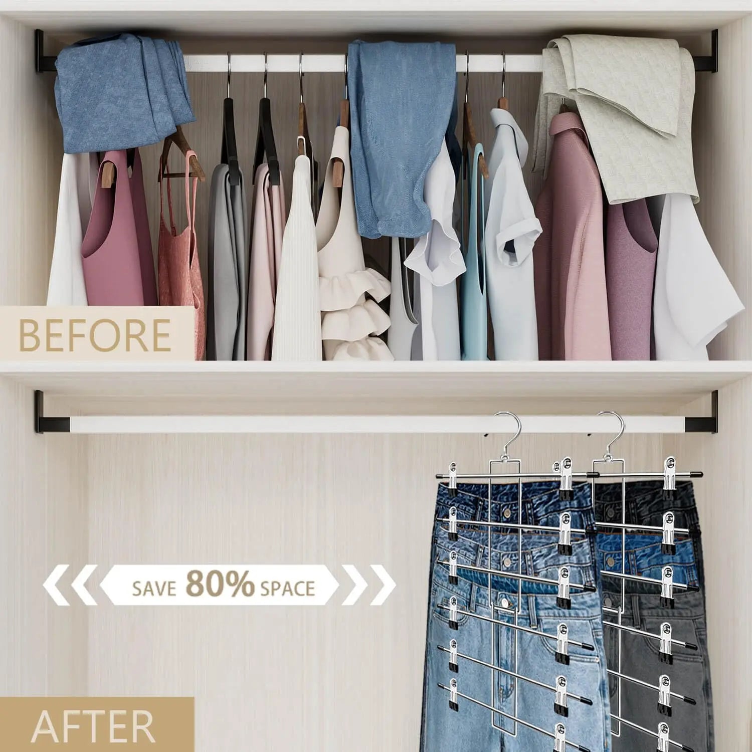 Goodinary® 6 Tier Pants Hanger - Goodinary