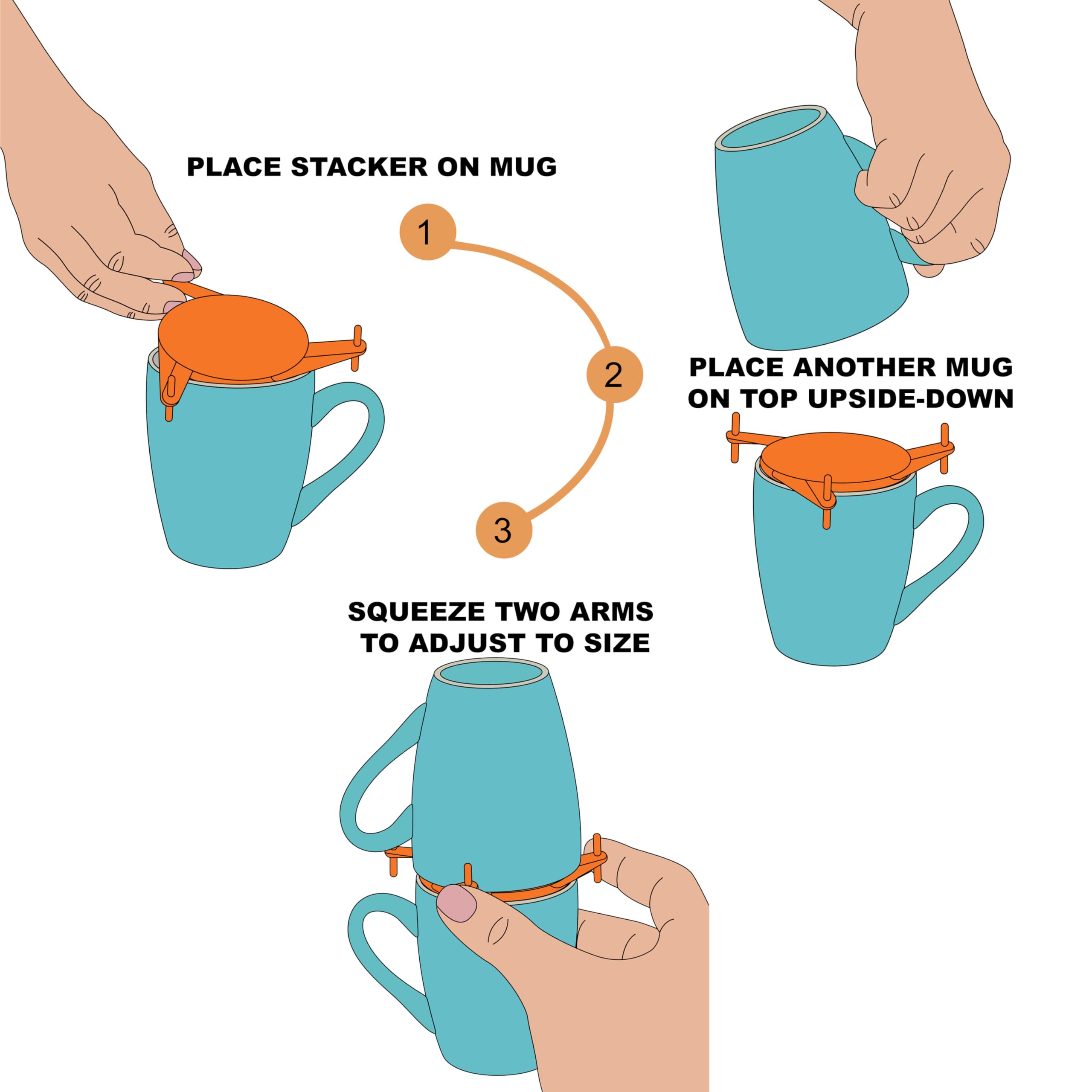 Goodinary® Stackable Cup Holder Set