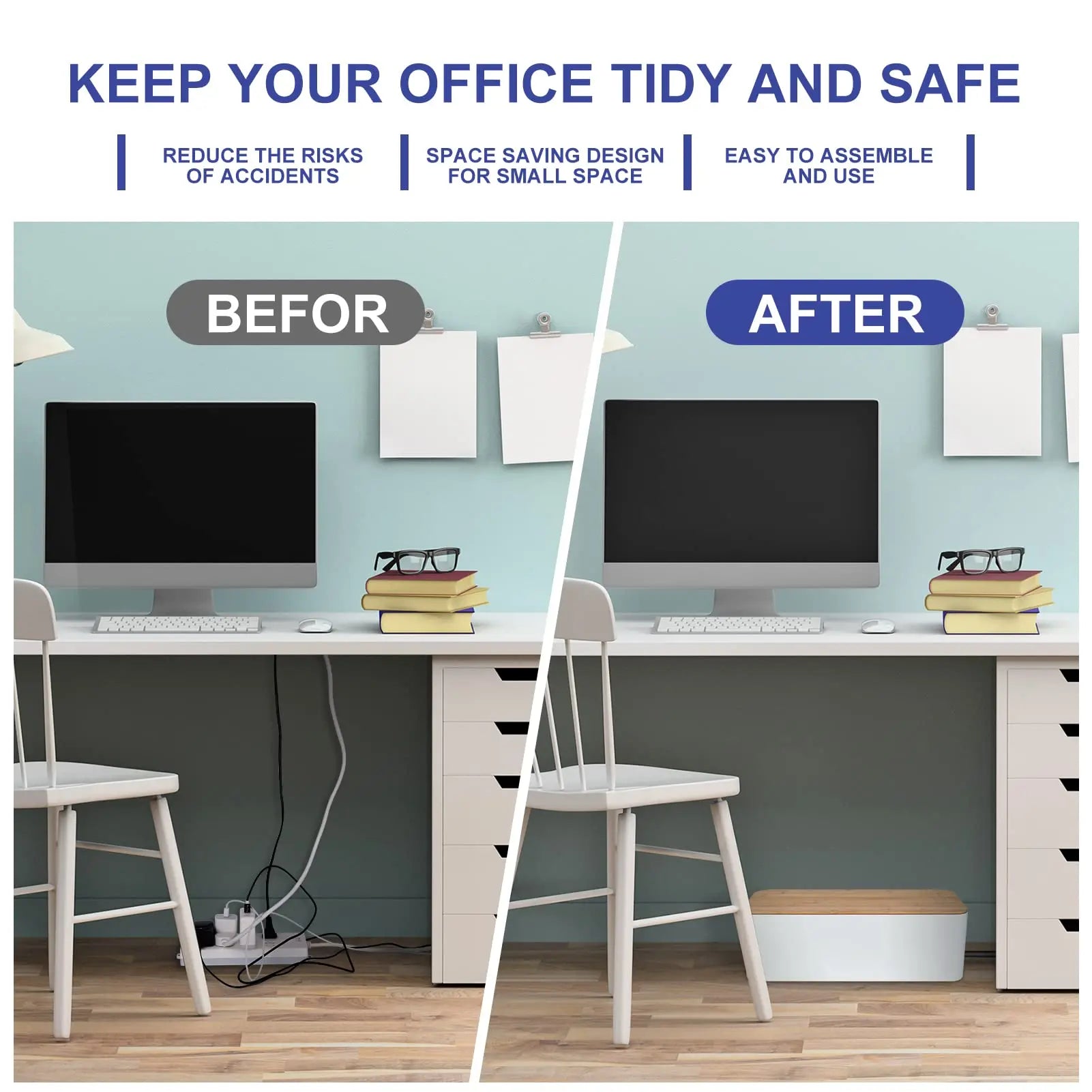 Goodinary® Wire Storage Organizer Box - Goodinary