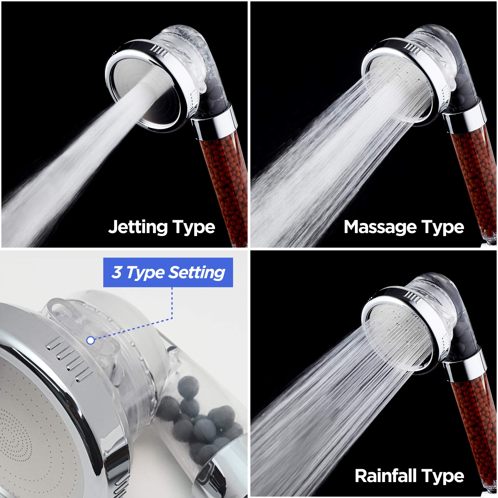 Goodinary® 3-Mode Mineral Shower Head