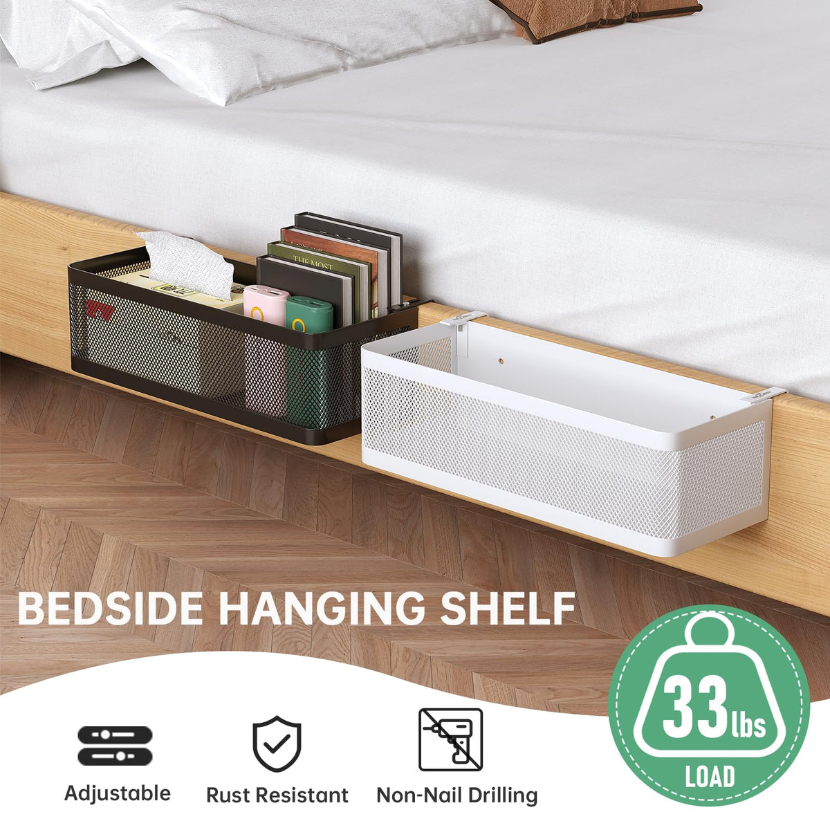 Goodinary® Bedside Hanging Basket