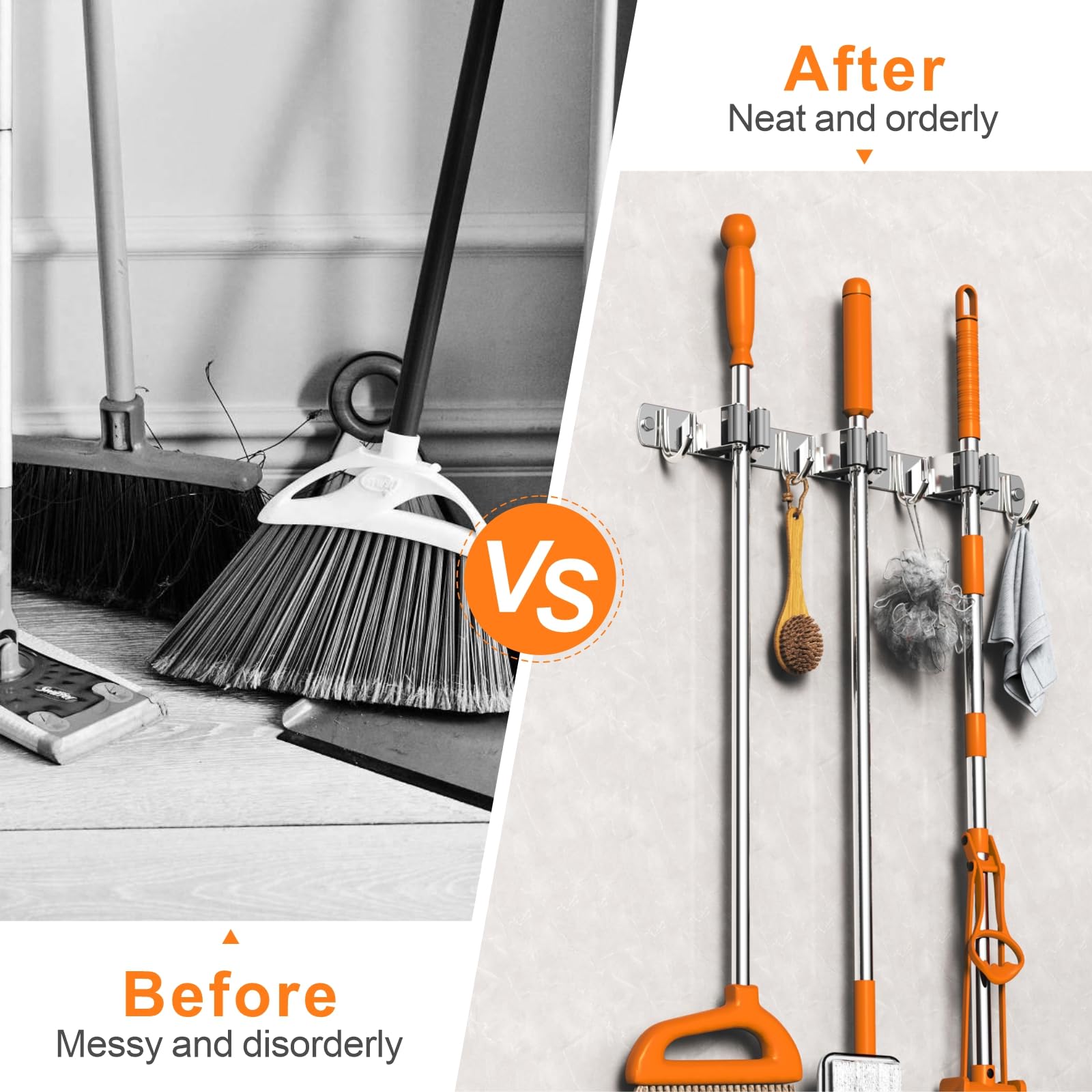 Goodinary® Broom Holder Rack