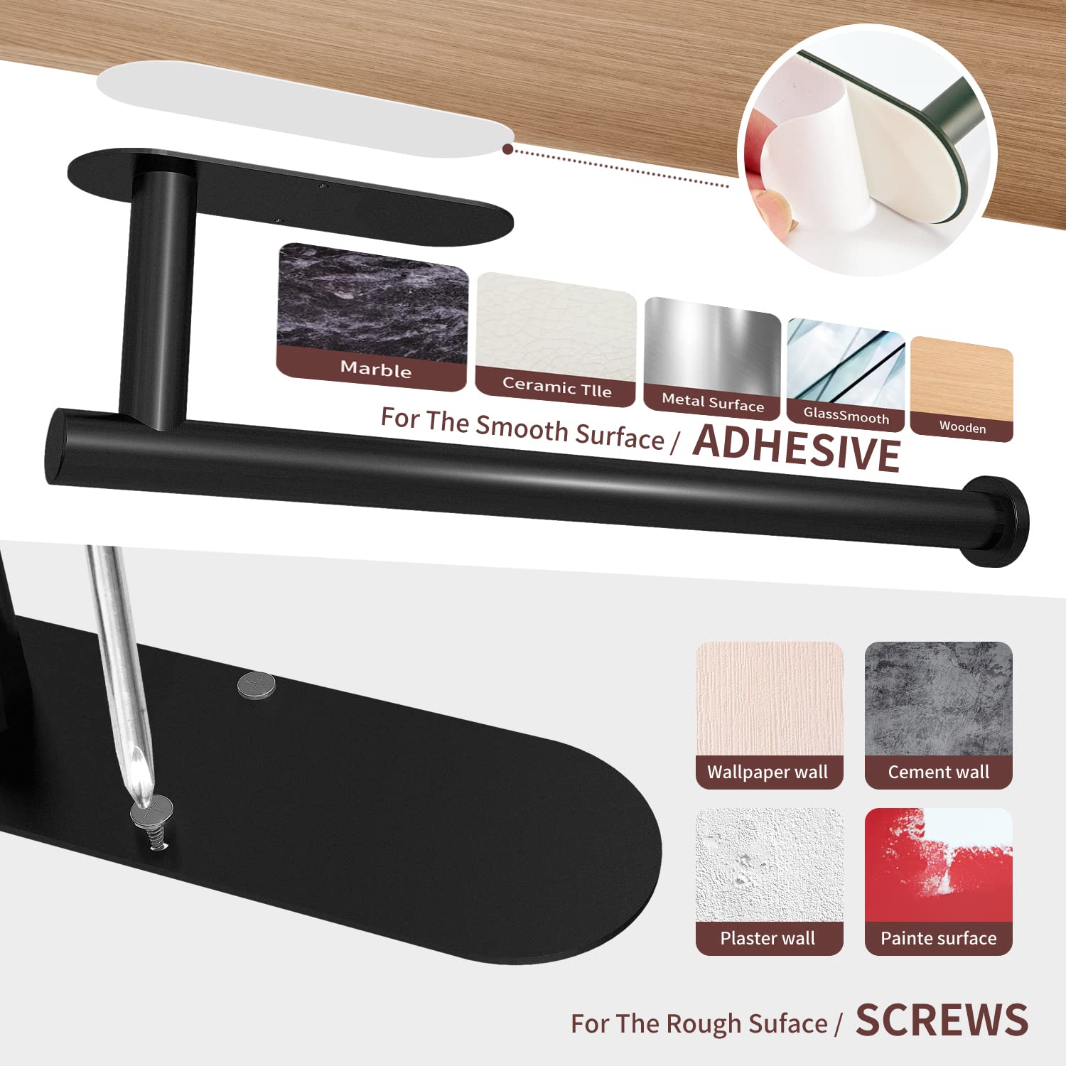 Goodinary® Adhesive Paper Towel Holder