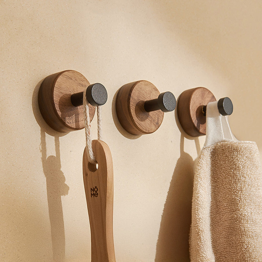 Goodinary® Walnut Self Adhesive Hook (4 Pcs)