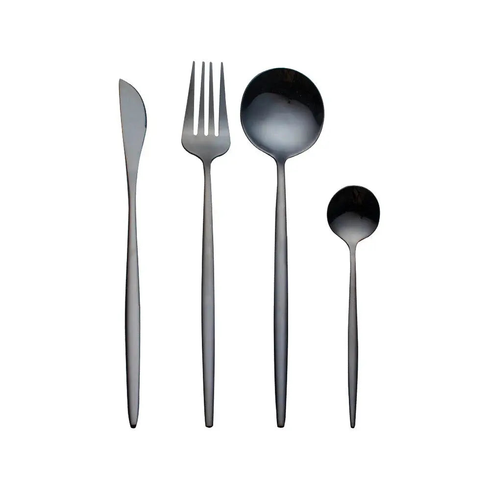 Goodinary® Gold Stainless Steel Cutlery Set (4 Pcs) Goodinary