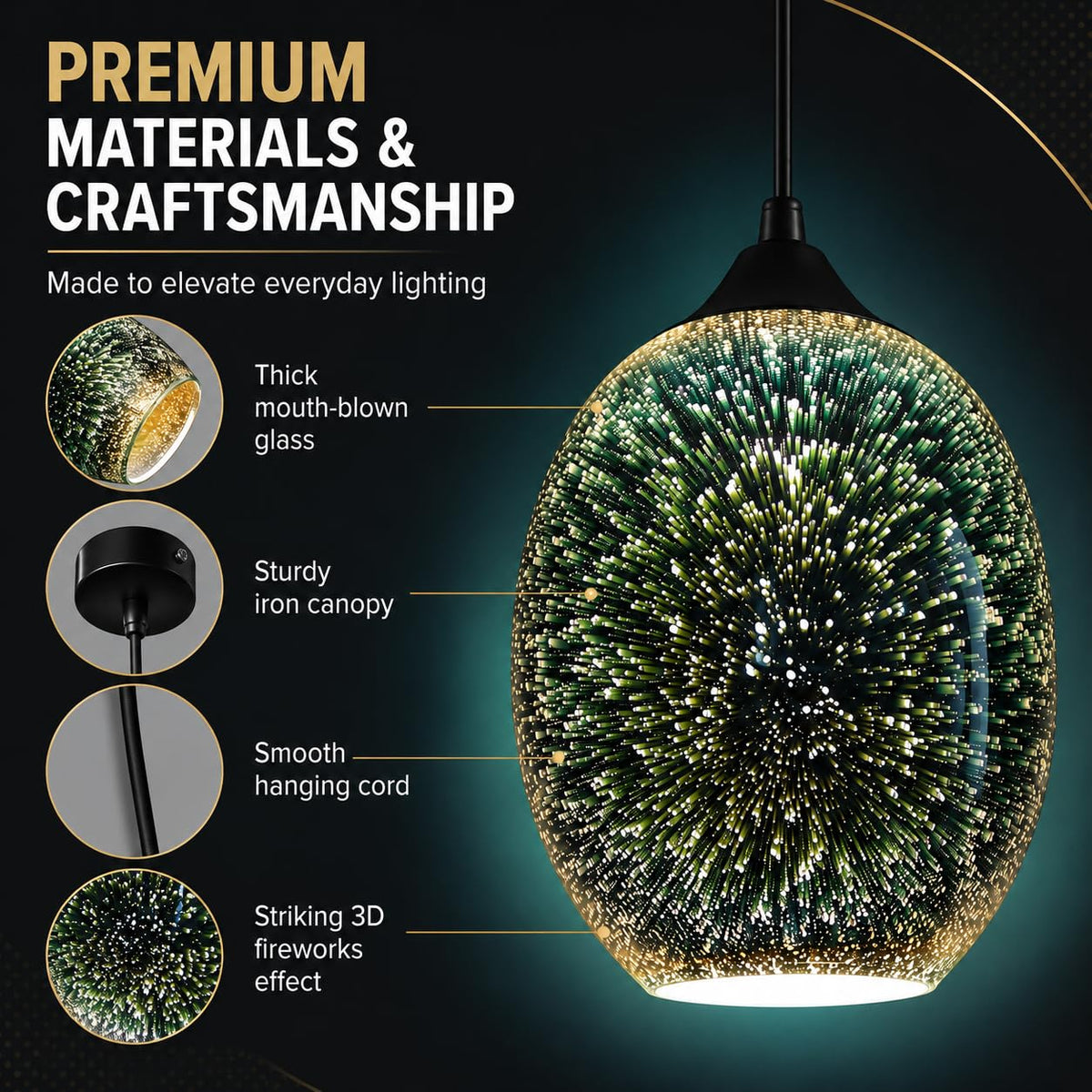 Goodinary® Starburst Pendant Light