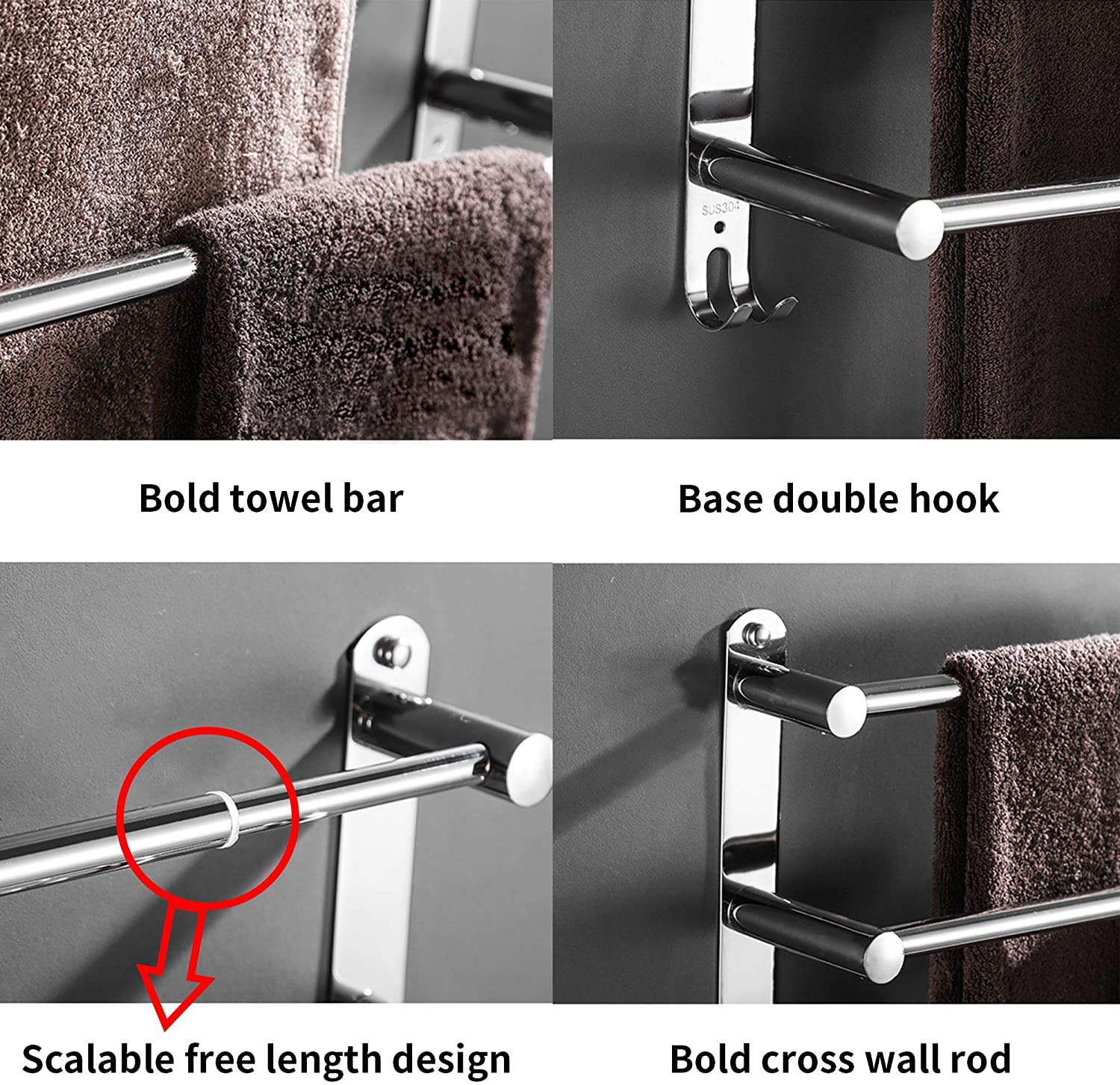 Goodinary® Extendable Towel Bar