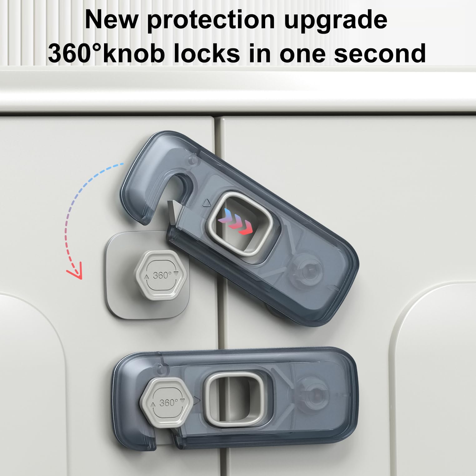 Goodinary® Clear Child Proof Refrigerator Lock