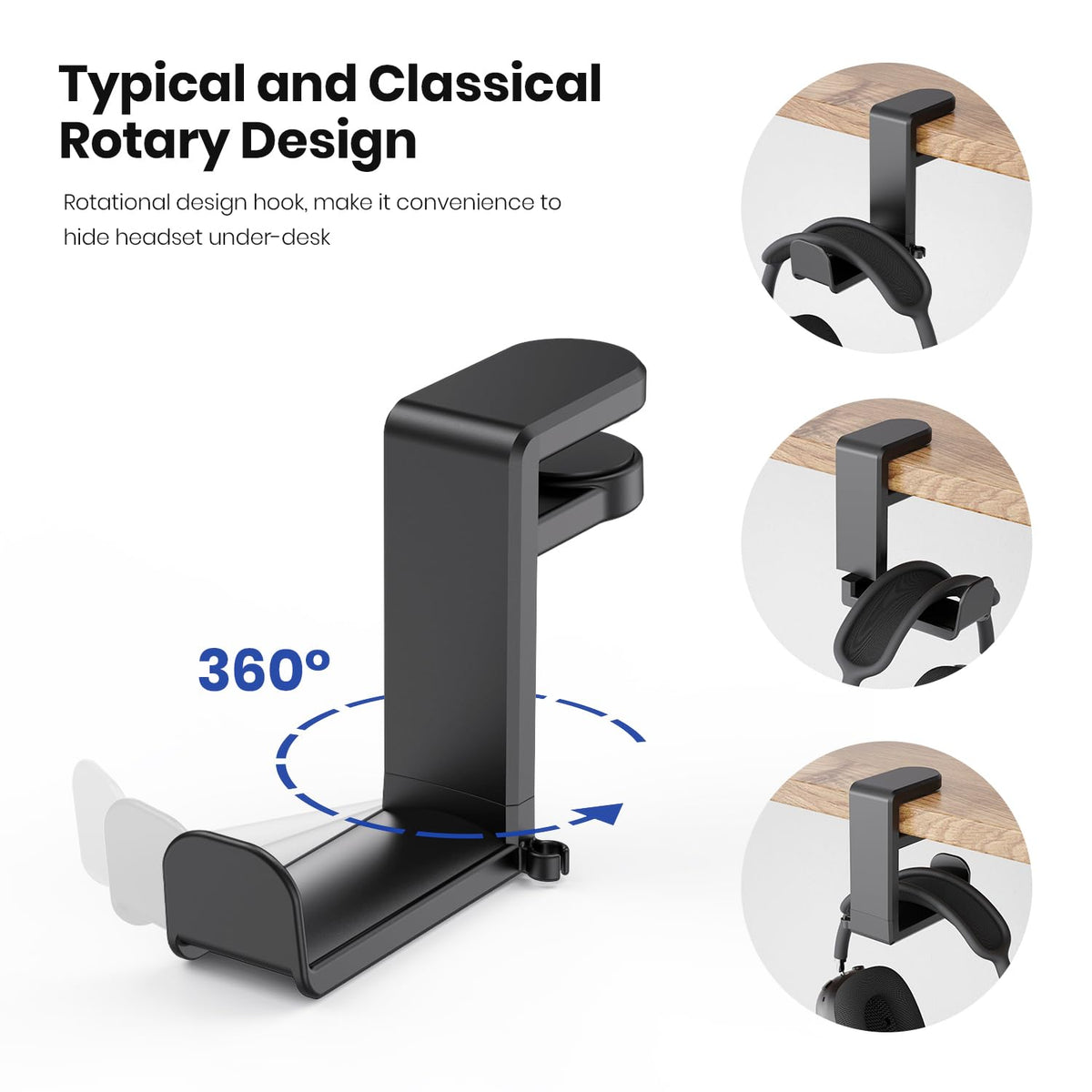 Office Object™ Clamp Headphone Mount