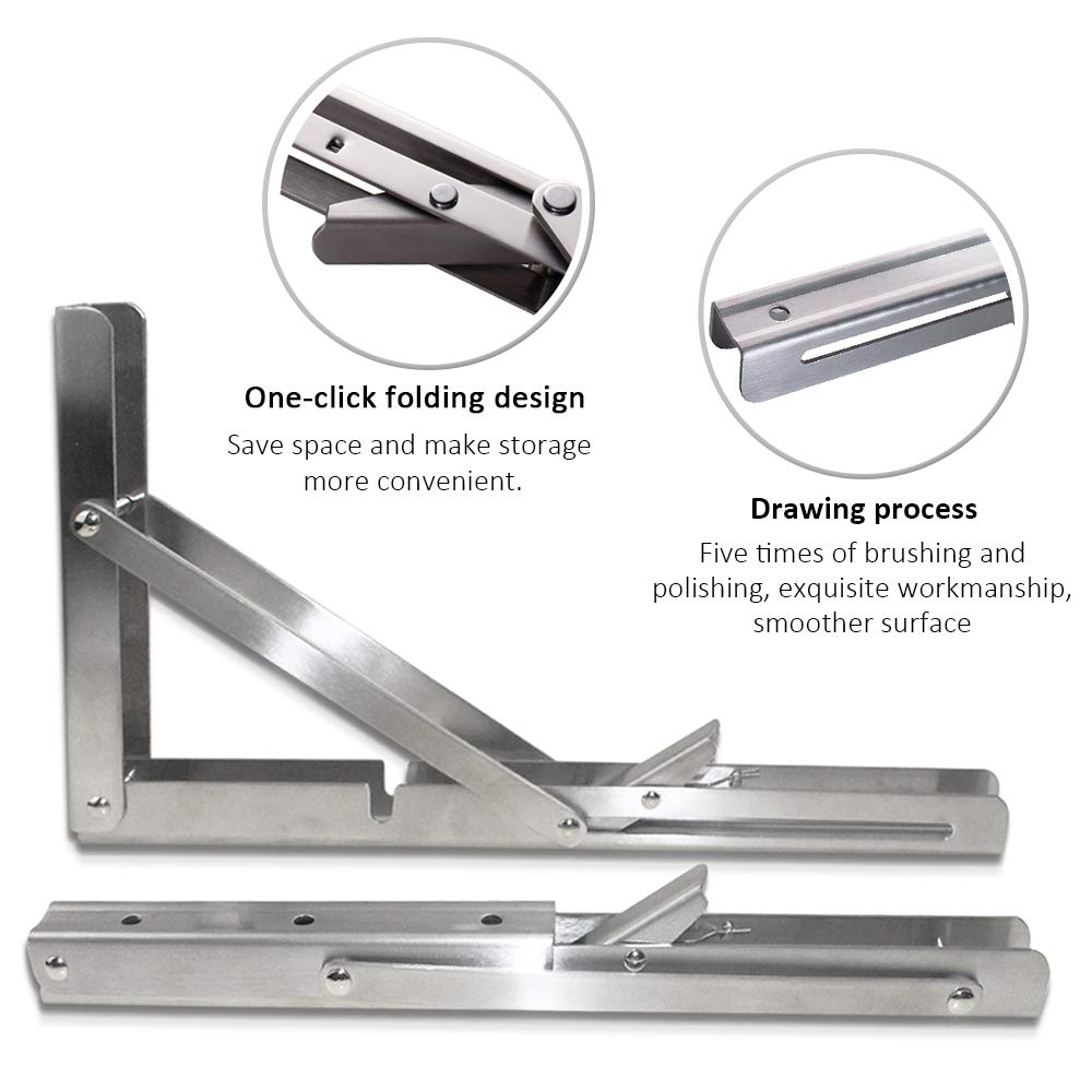 Goodinary® Folding Shelf Brackets (2 Pcs)