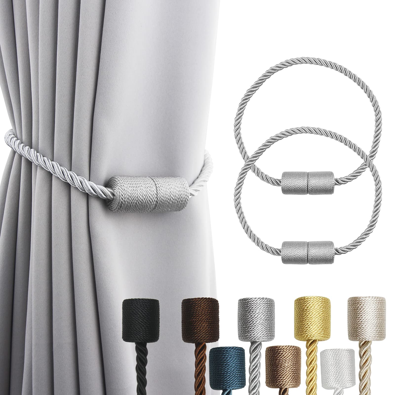 Goodinary® Magnetic Curtain Tiebacks (2Pcs)