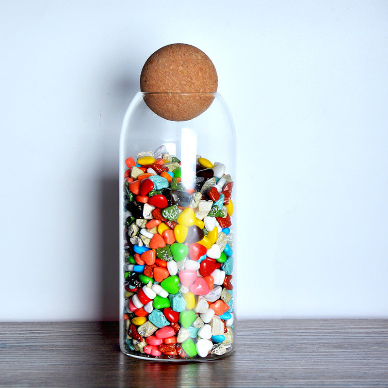 Goodinary® Round Cork Glass Jar
