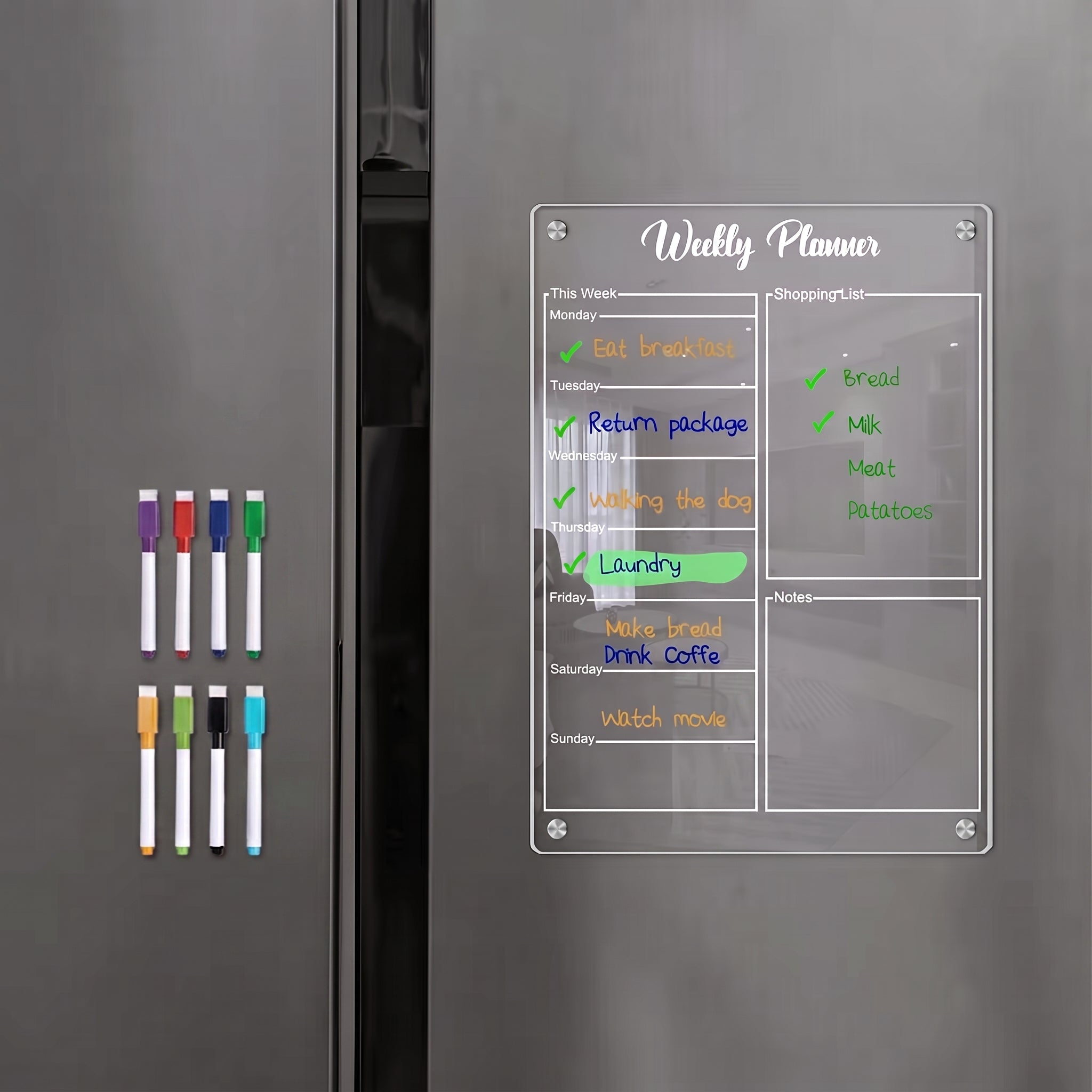 Goodinary® Magnetic Weekly Planner