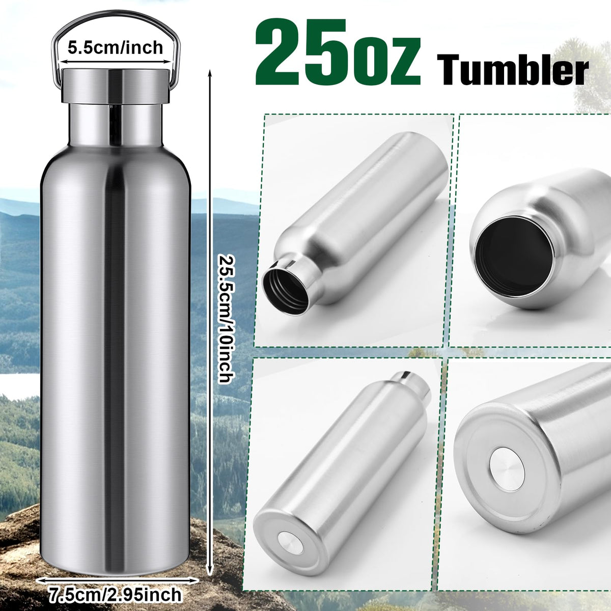 Goodinary® Stainless Steel Water Bottle