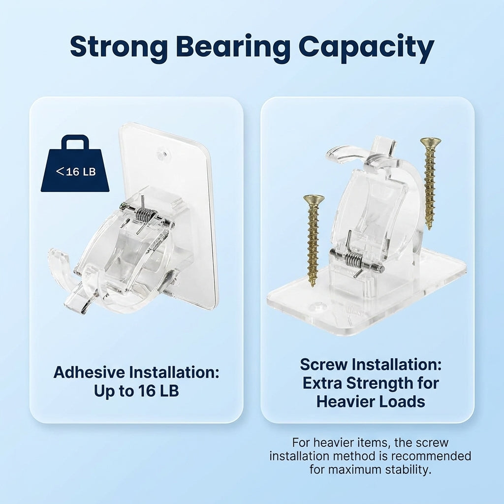 Goodinary® No Drill Curtain Bracket (4 Pcs)
