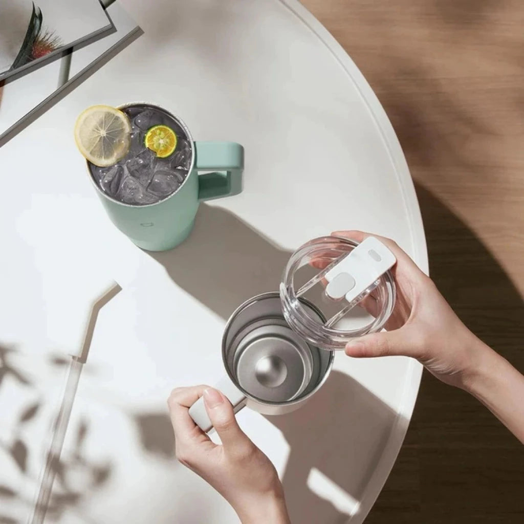 Goodinary® Tumbler with Handle & Straw