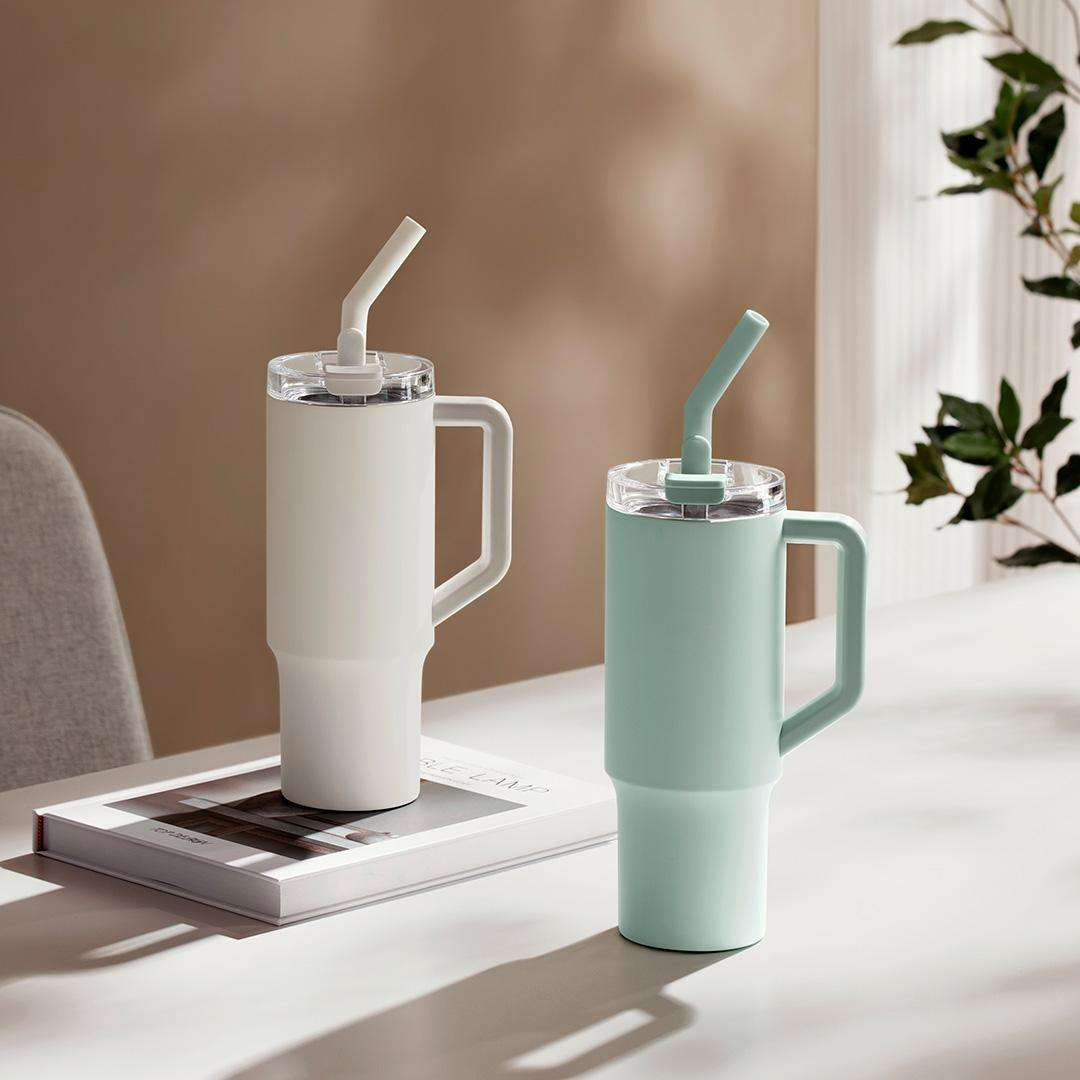 Goodinary® Tumbler with Handle & Straw