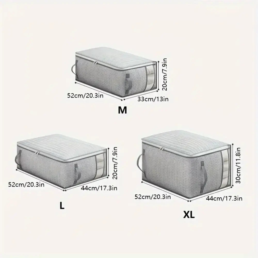 Goodinary® Foldable Quilt Wardrobe Clothes Storage Bag (2Pcs) - Goodinary