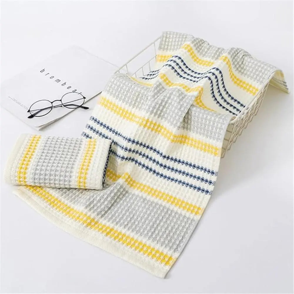 Goodinary® Cotton Honeycomb Waffle Soft Bath Towel (2Pcs) - Goodinary