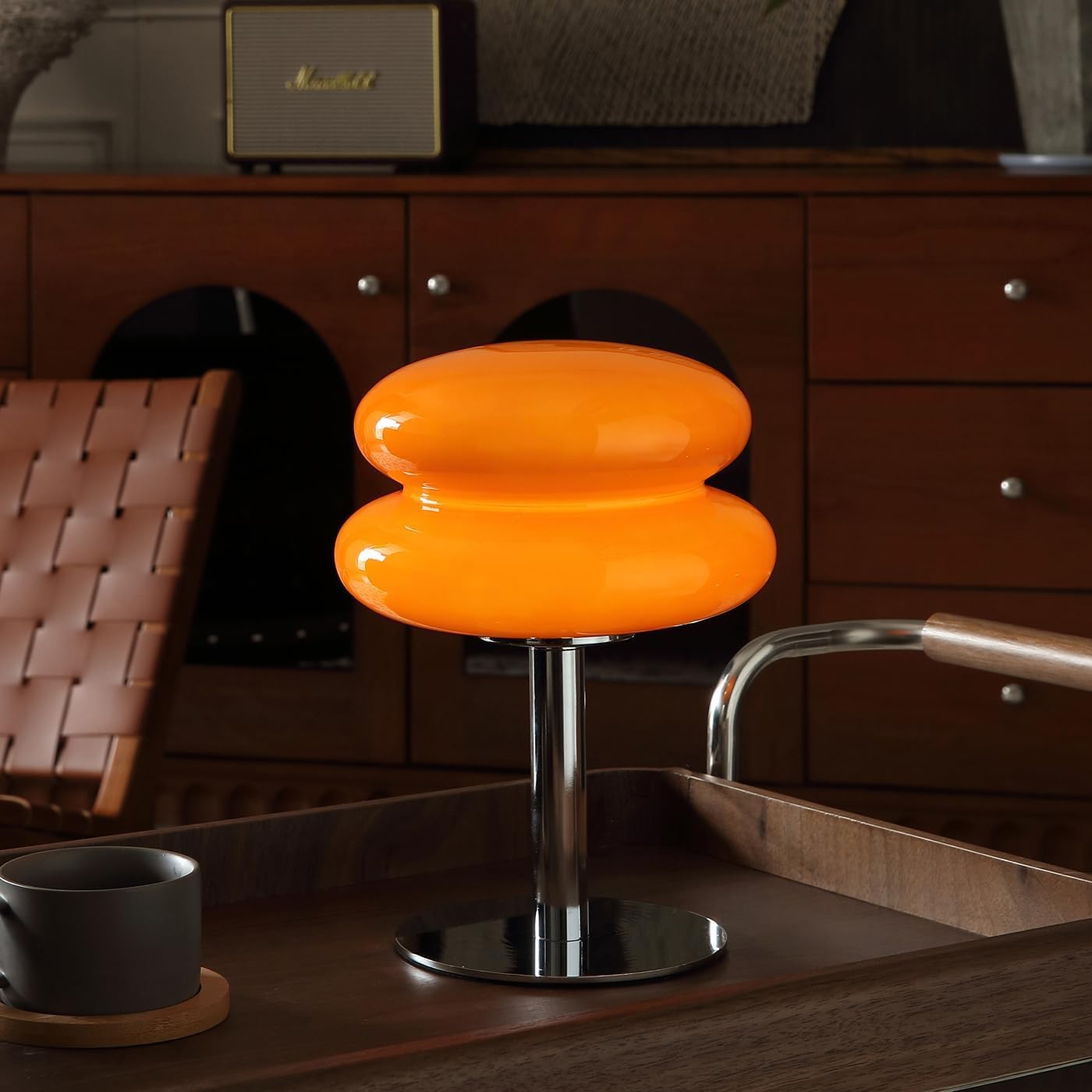 Goodinary® Glass Mushroom Lamp with Dimmable Light