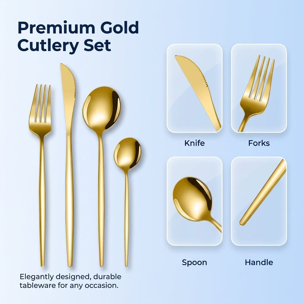 Goodinary® Flatware Cutlery Set (16 Pcs)
