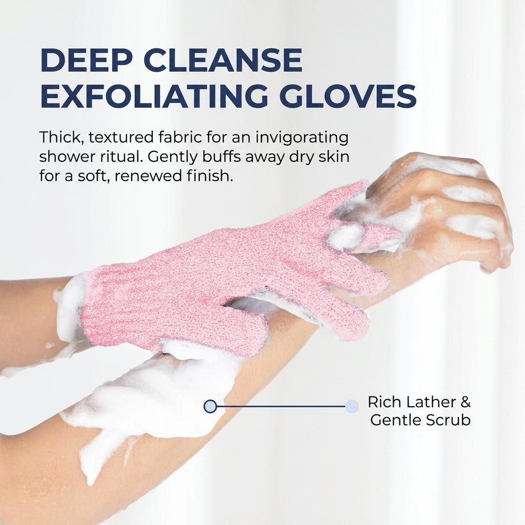 Goodinary® Exfoliating Bath Gloves (2 Pcs)
