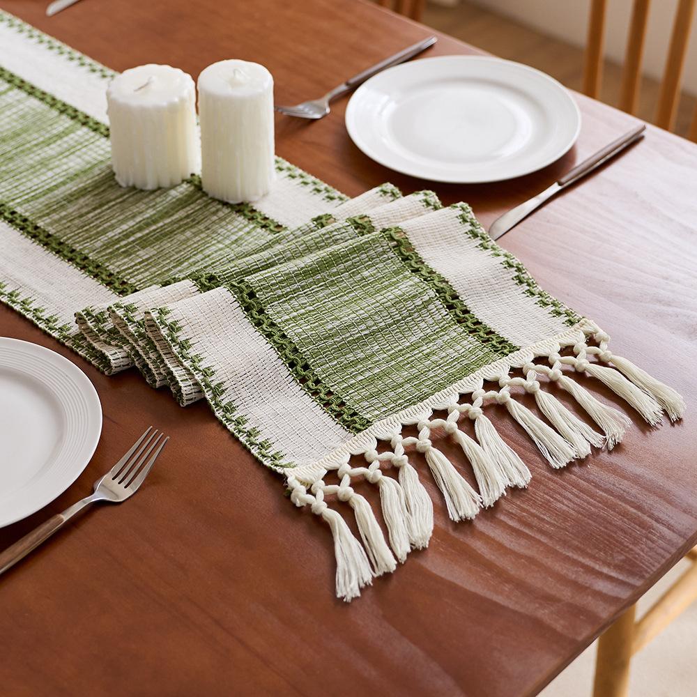 Goodinary® Brown Boho Table Runner Dining Decor