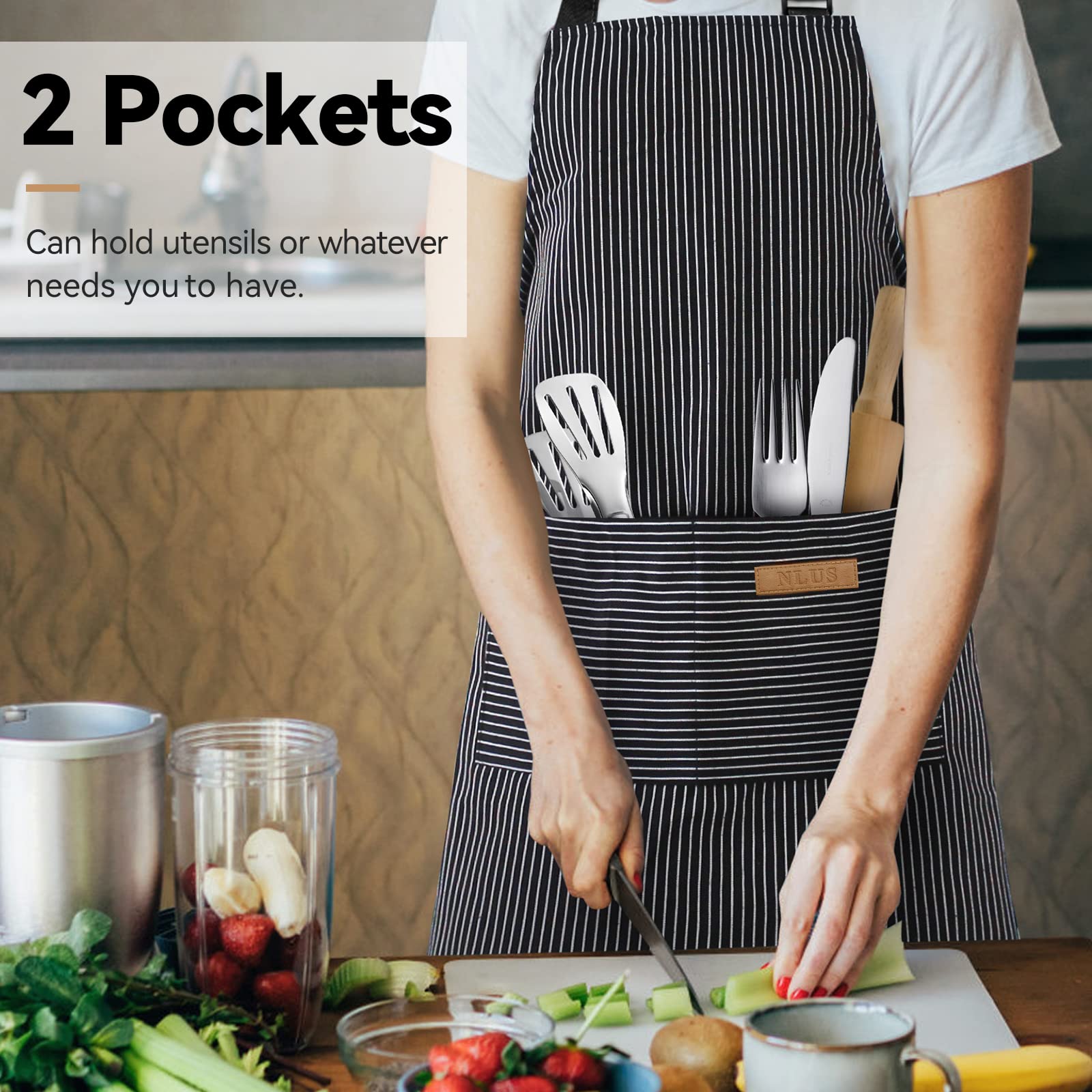 Goodinary® Cooking Work Apron (2 Pcs)