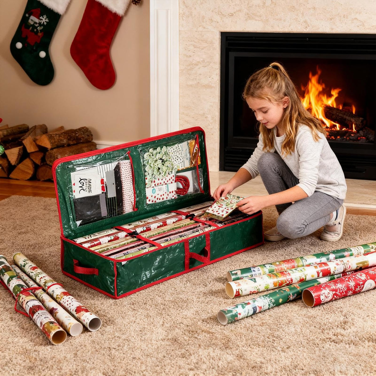 Goodinary® Gift Wrap Organizer