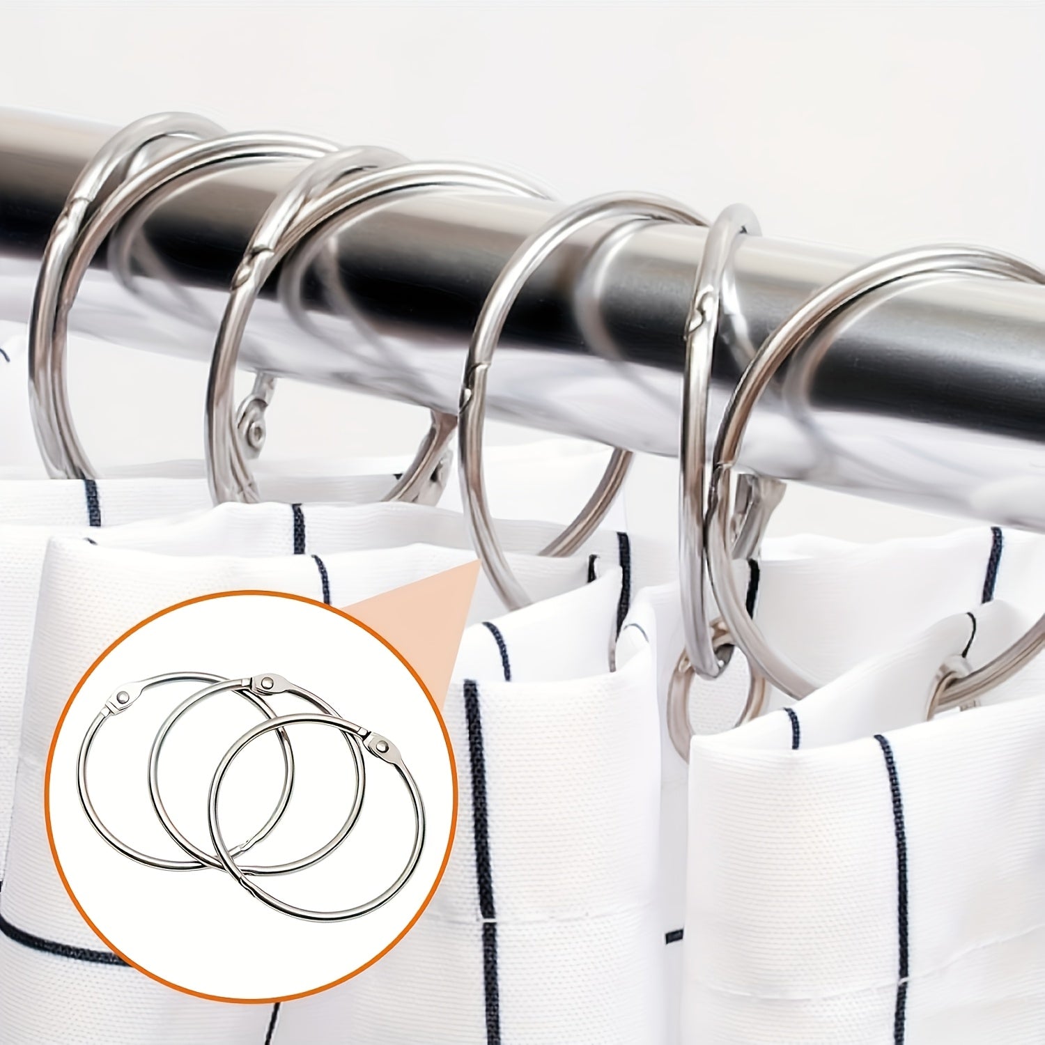 Goodinary® Curtain O Rings (24Pcs)
