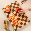 Goodinary® Checkered Wood Cutting Board Goodinary
