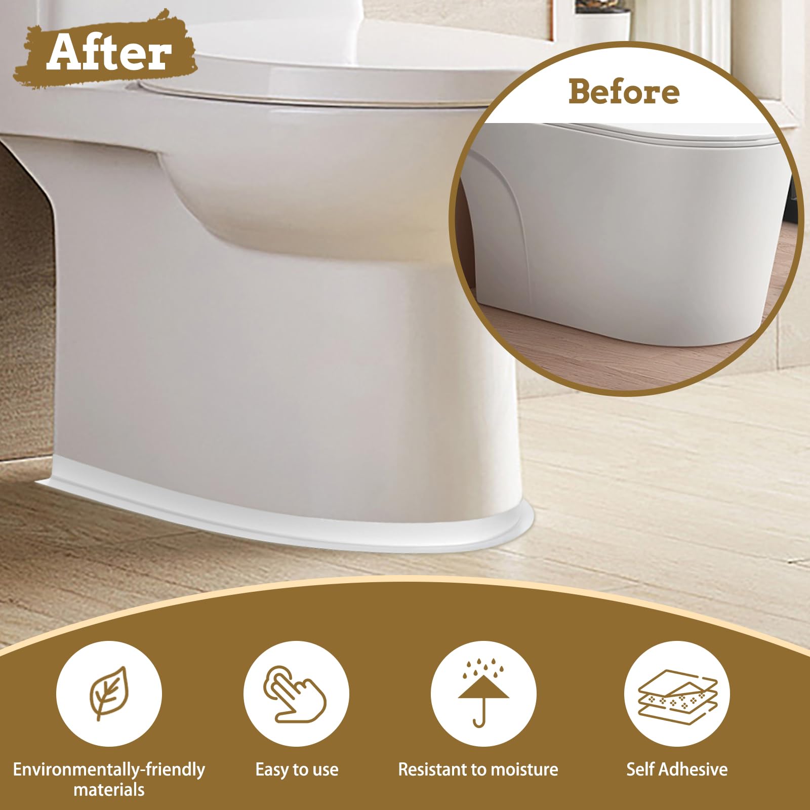 Goodinary® Waterproof Self-Adhesive Caulk Tape