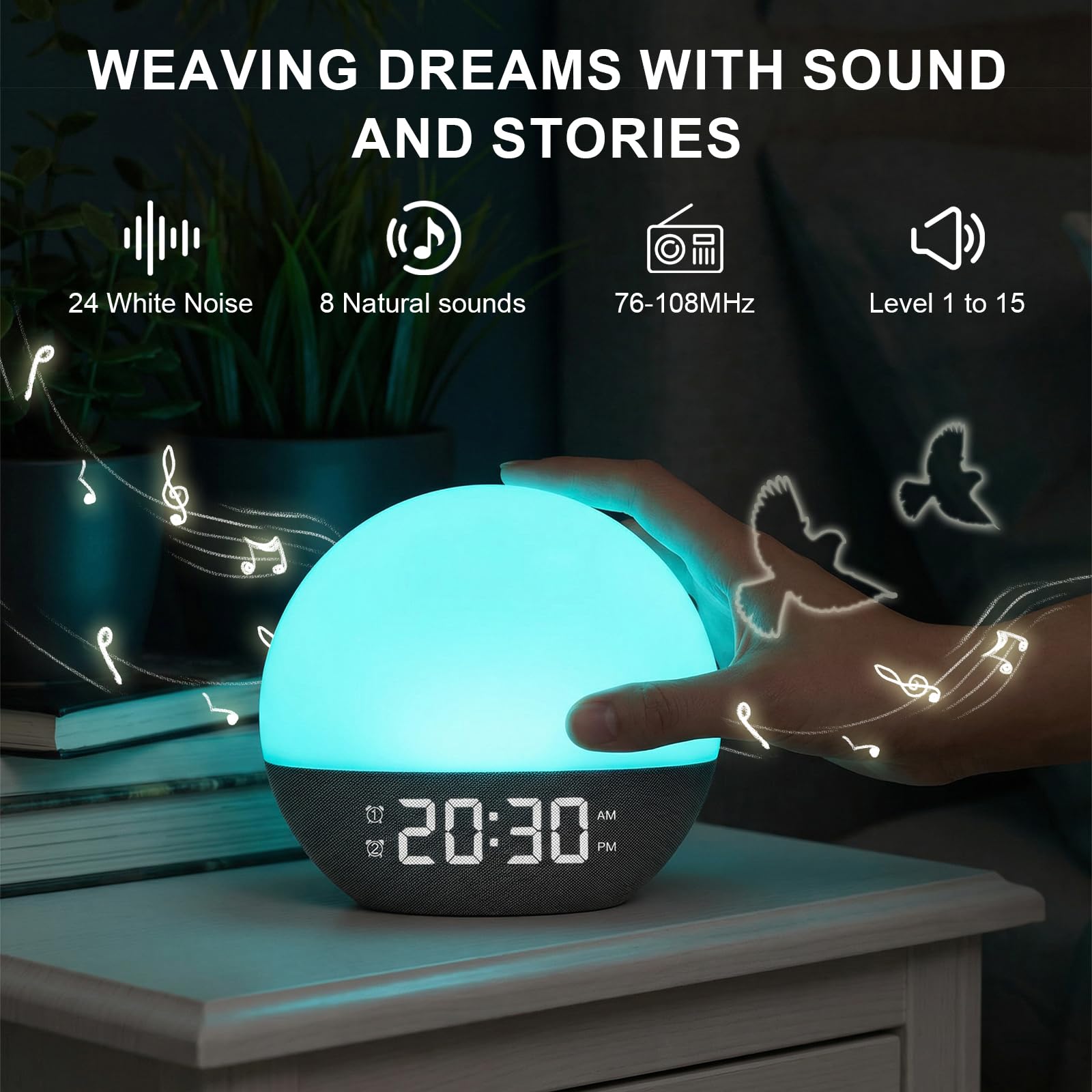 Goodinary® Sunrise Wake-Up Alarm Light