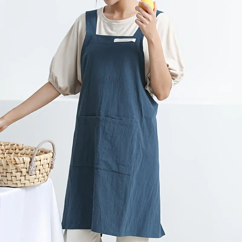 Goodinary® Cross Back Cotton Apron for Women & Men Goodinary