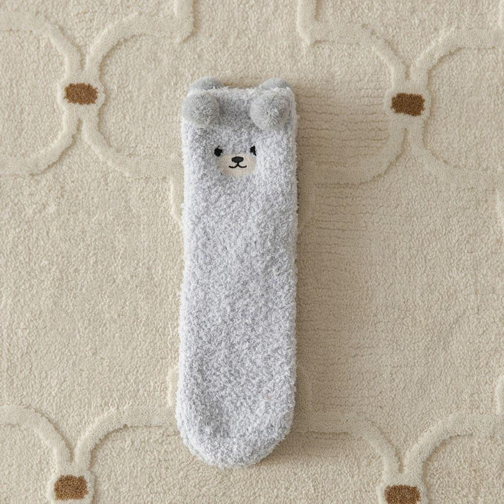 Goodinary® Teddy Bear Fuzzy Socks (2pcs)