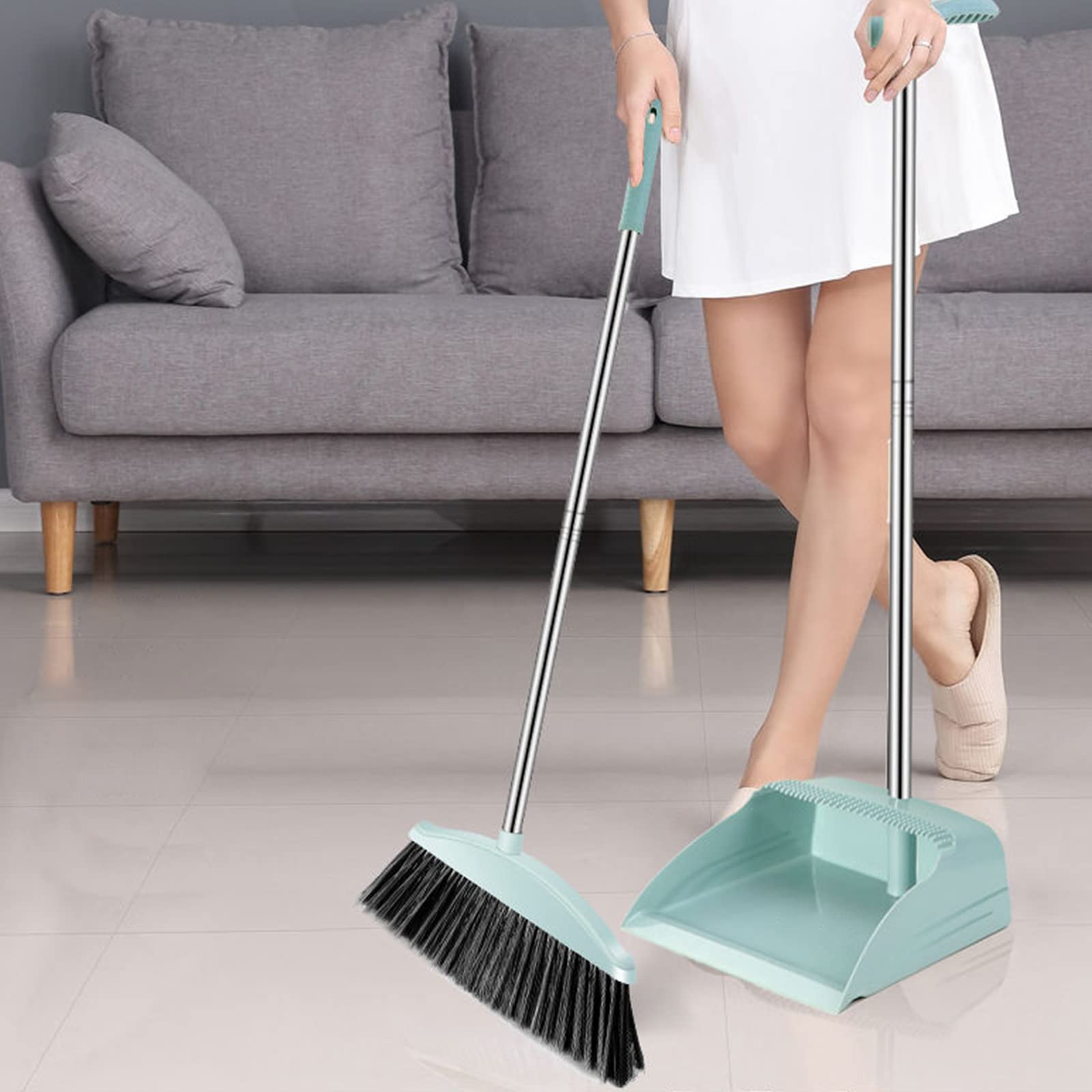 Goodinary® Broom and Dustpan Set