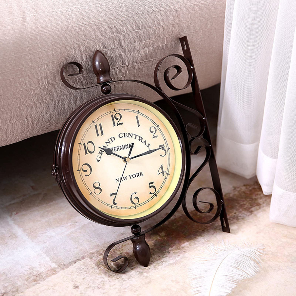 Goodinary® Double-Sided Station Clock