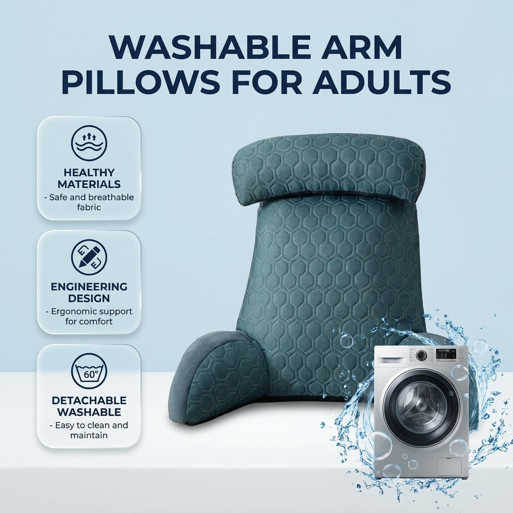 Goodinary® Reading Lounge Cushion with Side Pockets