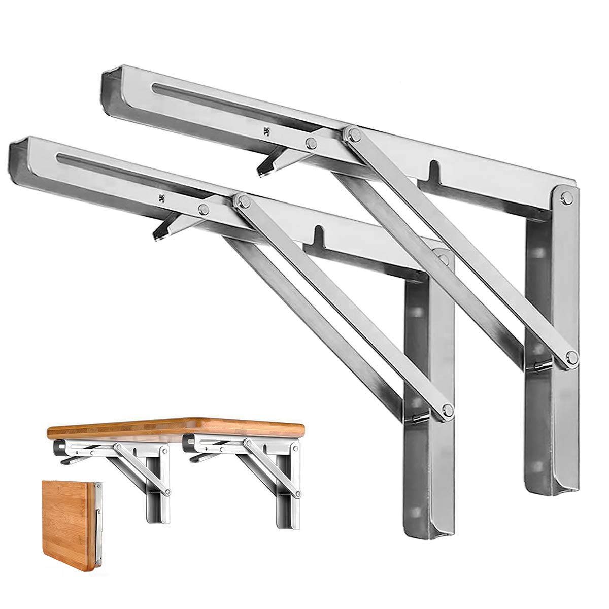 Goodinary® Folding Shelf Brackets (2 Pcs)