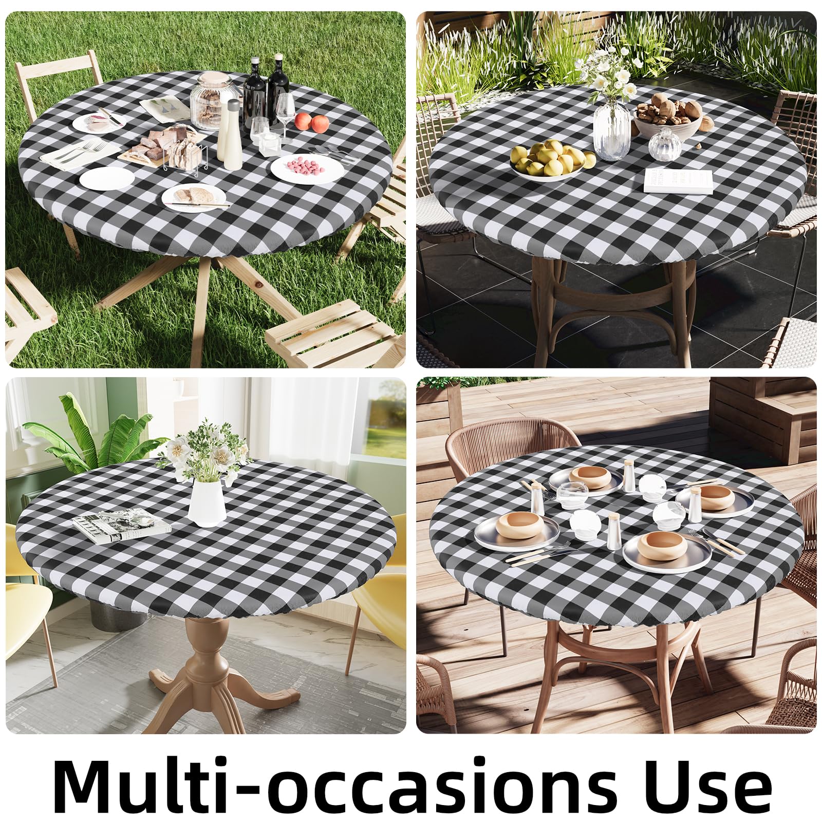 Goodinary® Round Vinyl Tablecloth