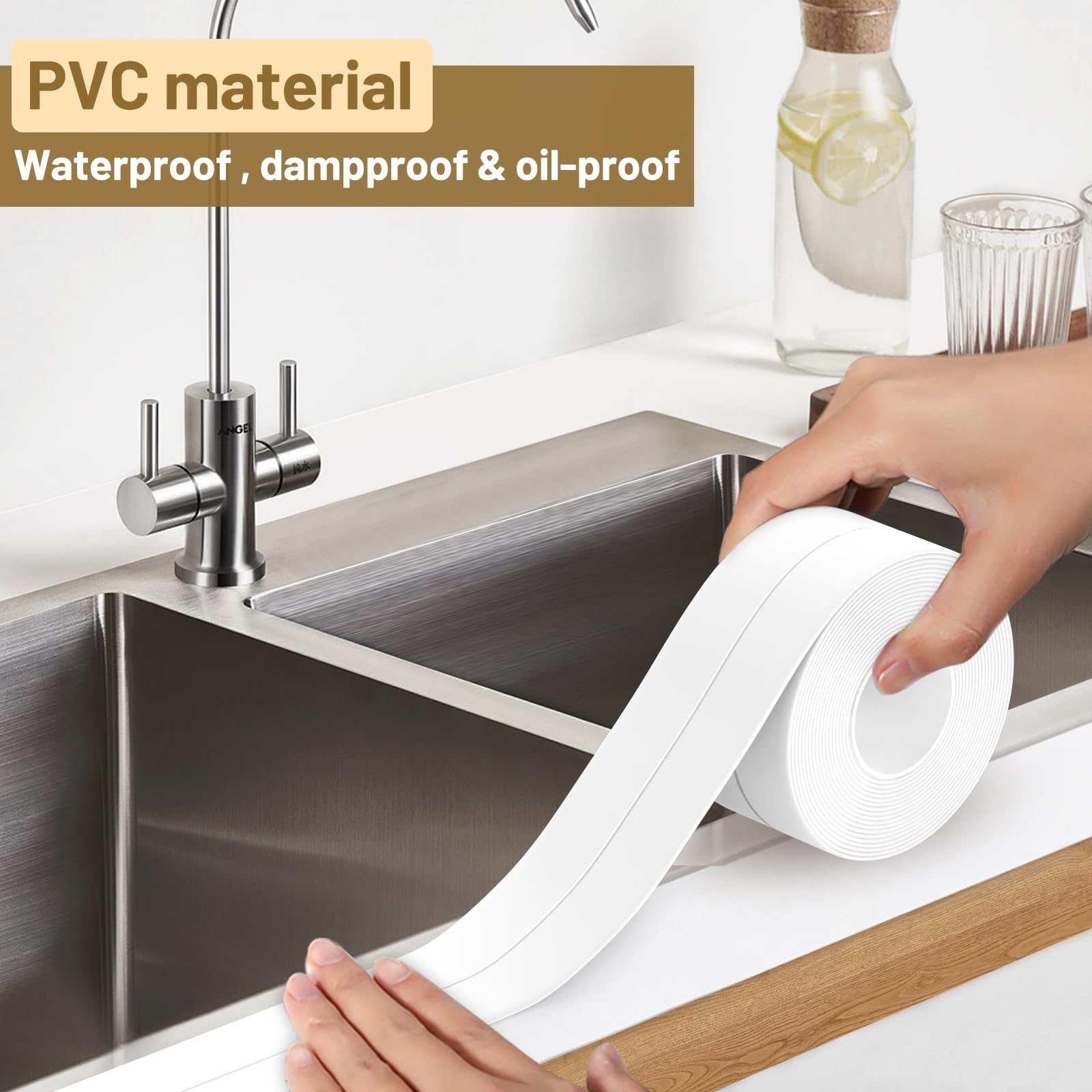 Goodinary® Waterproof Self-Adhesive Caulk Tape