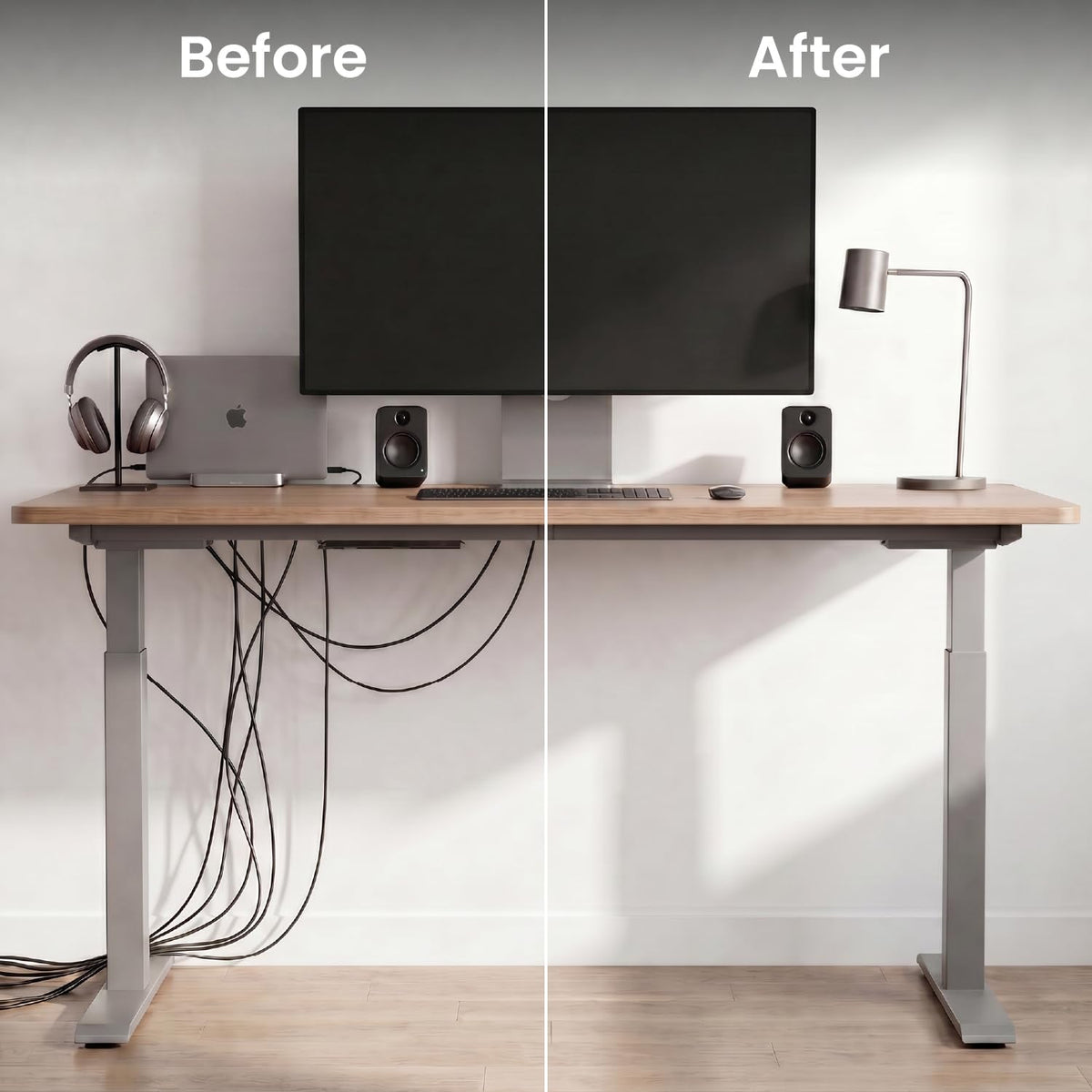 Office Object™ Self-Adhesive Under Desk Cable Tray