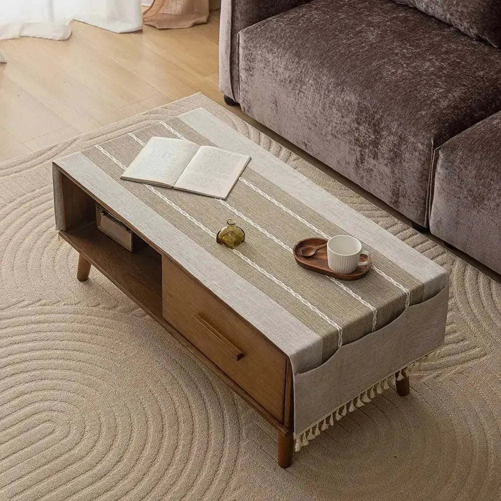 Goodinary® Coffee Table Cover with Pockets - Goodinary